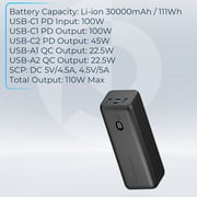 Powerology Power Bank 30000mAh Black PPBCHA20