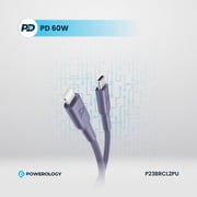 Powerology USB-C To Lightning Cable 2m Purple