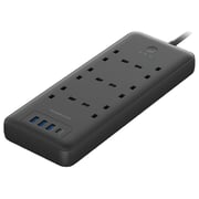 Powerology PWPS48WBK 6 Port Power Strip 3250W