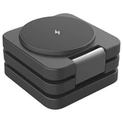 Porodo 3-in-1 Wireless Charger Black