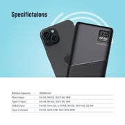 Porodo Power Bank 10000mAh Black PB-PBFCH053-BK