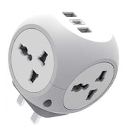 Green Lion 1 Pc Travel Adaptor White