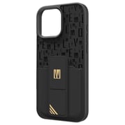 Levelo Morphix Gripstand Case With Cardholder Black iPhone 16 Pro