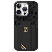 Levelo Morphix Gripstand Case With Cardholder Black iPhone 16 Pro