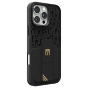 Levelo Morphix Gripstand Case With Cardholder Black iPhone 16 Pro