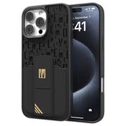 Levelo Morphix Gripstand Case With Cardholder Black iPhone 16 Pro