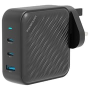 Powerology Dual Port GaN Wall Charger Black