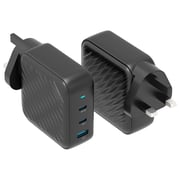 Powerology Dual Port GaN Wall Charger Black