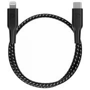 Powerology USB-C To Lightning Cable 30cm Black
