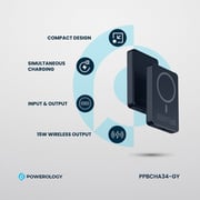 Powerology Power Bank 10000mAh Grey PPBCHA34-GY
