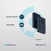 Powerology Power Bank 10000mAh Grey PPBCHA34-GY