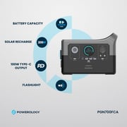 Powerology 1 Pc Portable Generator Grey