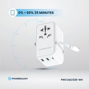 Powerology USB-C GaN Wall Charger White