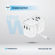 Powerology USB-C GaN Wall Charger White