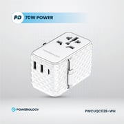 Powerology USB-C GaN Wall Charger White
