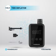 Powerology 1 Pc Compact Tire Inflator Black