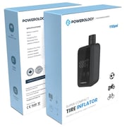 Powerology 1 Pc Compact Tire Inflator Black
