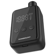 Powerology 1 Pc Compact Tire Inflator Black