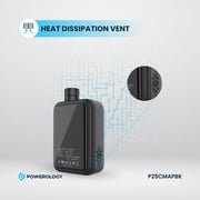 Powerology 1 Pc Compact Tire Inflator Black