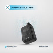 Powerology 1 Pc Compact Tire Inflator Black