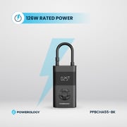Powerology 1 Pc Portable Air Compressor Black