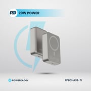 Powerology Power Bank 20000mAh Titanium PPBCHA33-TI
