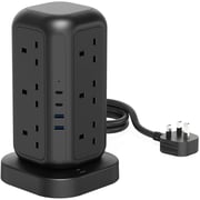 Powerology PWCUQC025-BK 12 Port Power Hub 3250W