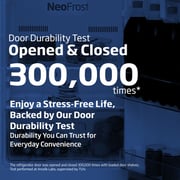 Beko 635L Side-by-Side Refrigerator, NeoFrost Dual Cooling, Dark Inox - GNE741PP