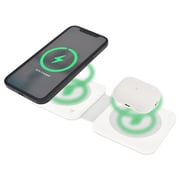 Dviced 2-in-1 Foldable Wireless Charger White