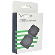 Dviced 2-in-1 Foldable Wireless Charger Black