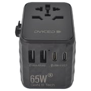 Dviced Universal GaN Travel Adapter 65W Black
