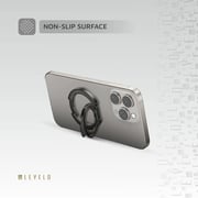 Levelo Luccio 2-in-1 Phone Ring Holder Titanium
