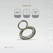 Levelo Luccio 2-in-1 Phone Ring Holder Titanium