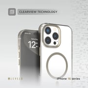 Levelo Claire Bumper Case Titanium iPhone 16 Pro Max