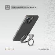 Levelo Lucca Magsafe Phone Ring Holder Matte Black