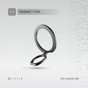 Levelo Lucca Magsafe Phone Ring Holder Matte Black