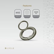 Levelo Lucca Magsafe Phone Ring Holder Natural Titanium