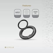 Levelo Luccio 2-in-1 Phone Ring Holder Black