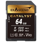Exascend Catalyst Memory Card UHS-II 64GB Black EX64GSDU2