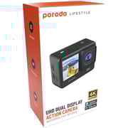 Porodo Lifestyle Waterproof 4K Black Action Camera