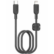 Heatz Nylon'tec Fast Charging C to Lightning Cable Black