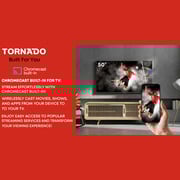 تلفزيون تورنادو دقة 4K جوجل UHD قياس50 بوصة (2024) - موديل 50UA3400G