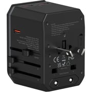 Totulife 1 Pc Universal Travel Adapter Black