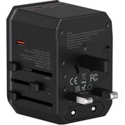 Totulife 1 Pc Universal Travel Adapter Black