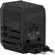 Totulife 1 Pc Universal Travel Adapter Black