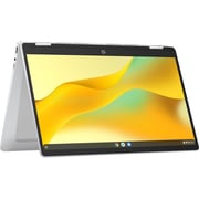 HP Chromebook x360 2-in-1 Laptop- Intel N200 Processor / 14inch FHD Touchscreen / 128GB SSD / 8GB RAM / Integrated Graphics / Chrome OS / English Keyboard / Silver / International Version - 14B-CD0035CL