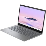 HP Chromebook Plus Laptop - Intel Core i3-N305 / 256GB SSD / 8GB RAM / Intel UHD Graphics / 14inch / Chrome OS / English Keyboard / Silver / International Version - 14A-NF0035CL - Includes Sleeve & Wireless Mouse