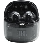 JBL Tune Flex Ghost True Wireless Earbuds with Transparent Design, Black – JBLTFLEXGBLK