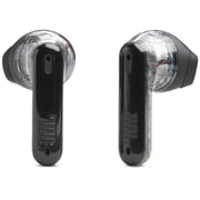 JBL Tune Flex Ghost True Wireless Earbuds with Transparent Design, Black – JBLTFLEXGBLK