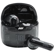 JBL Tune Flex Ghost True Wireless Earbuds with Transparent Design, Black – JBLTFLEXGBLK